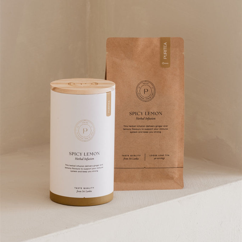 gember citroengras losse kruidenthee navulverpakking sfeer