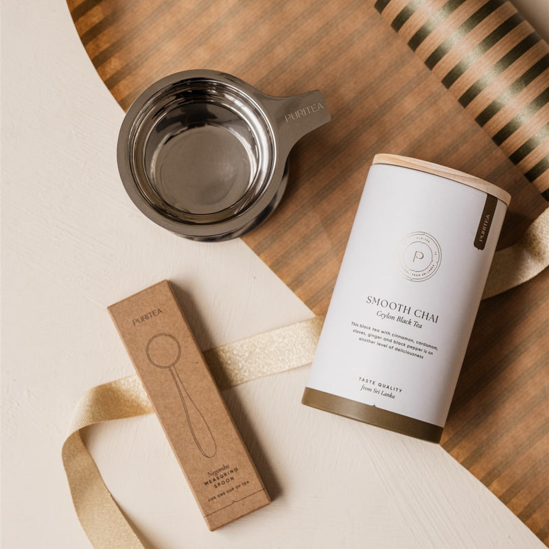 chai losse zwarte thee bewaarkoker sfeer