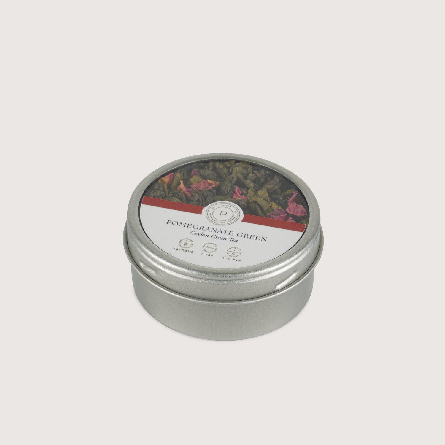 puritea theedienbladblikje pomegranate green